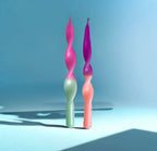 Purple Dip Dye Curly Candles