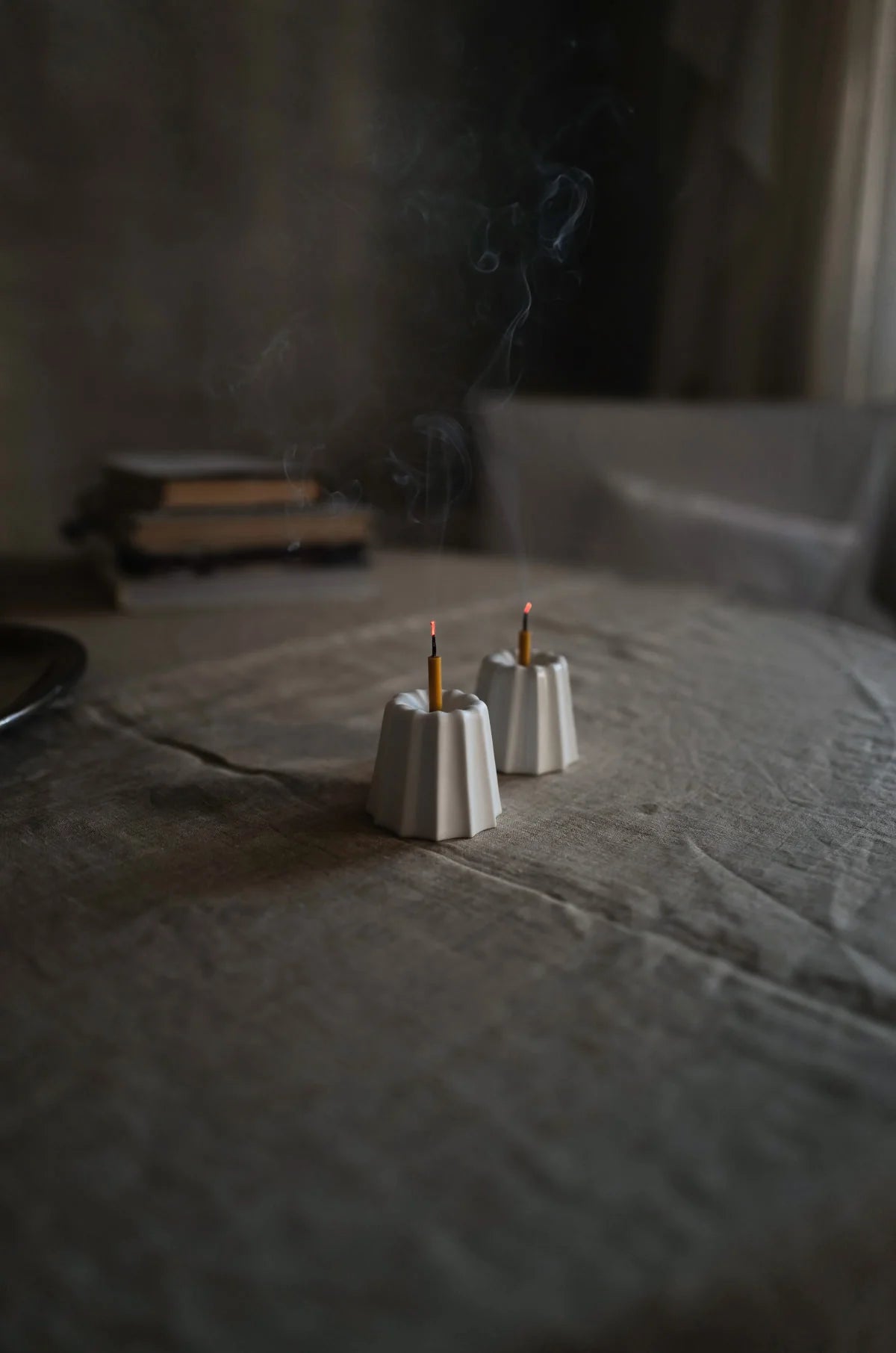 Big White Porcelain Candle Holder