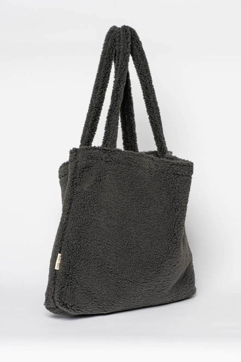 Grey Teddy Mom Bag