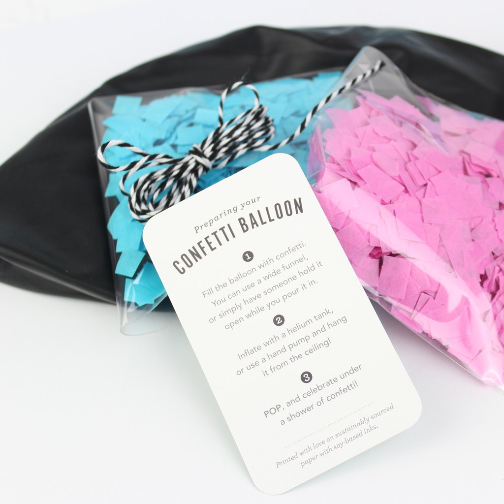 Jumbo Gender Reveal Confetti Ballon Kit