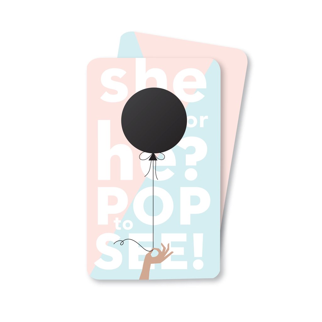 Boy Gender Reveal Scratch-off Cards