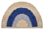 Aquarius Round Doormat - Blue/Silver