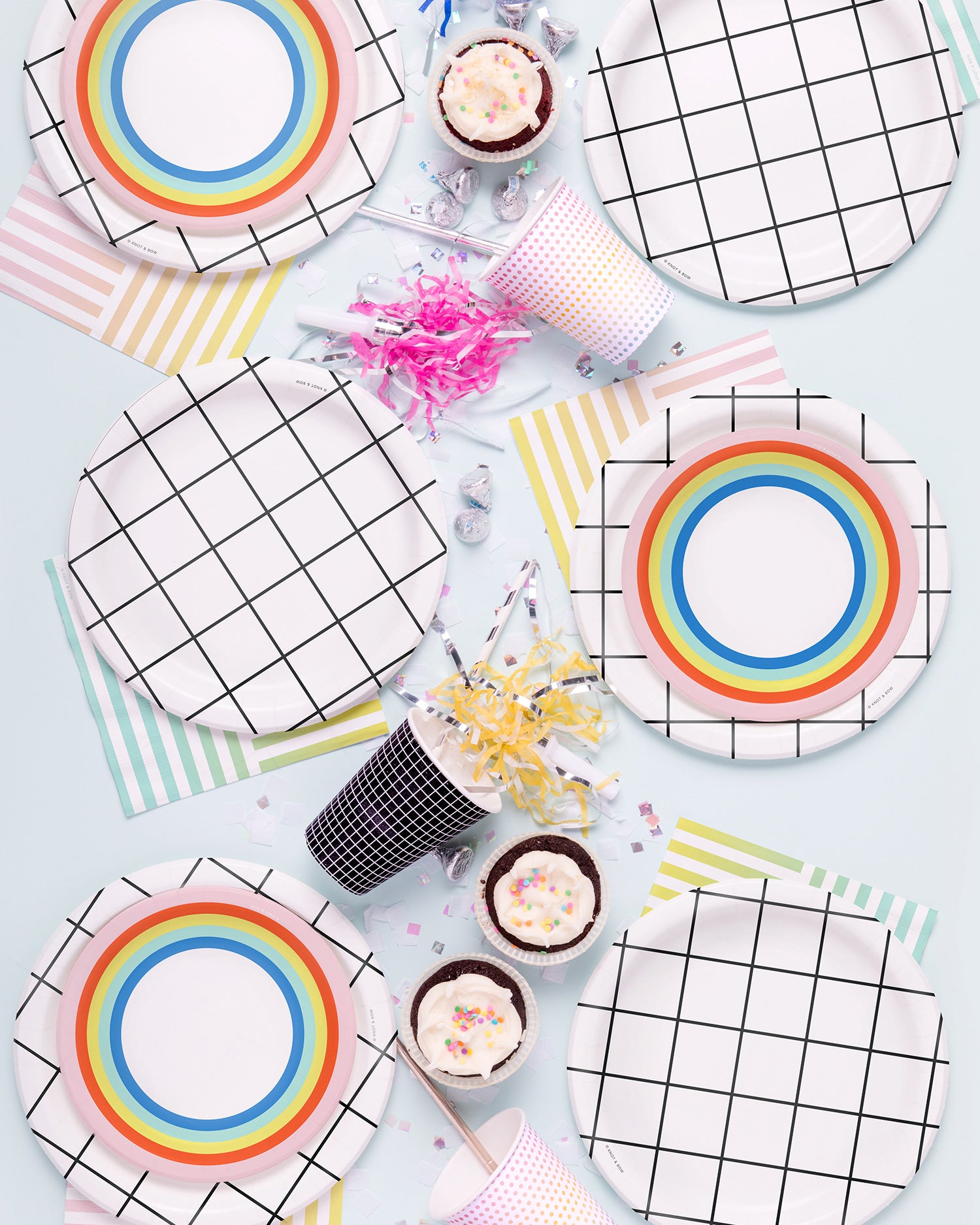 Rainbow Stripe Party Napkins